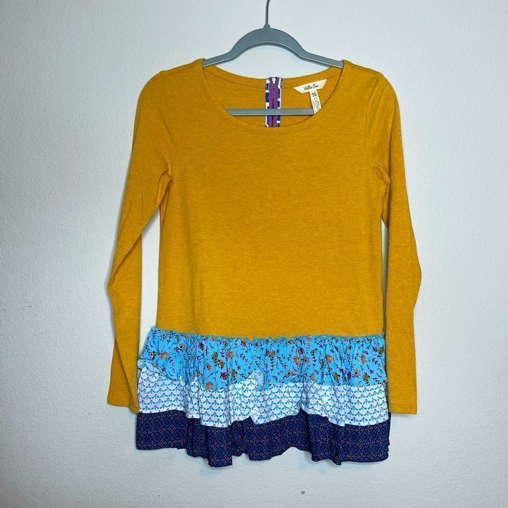 NWT Matilda Jane ruffle hem long sleeves